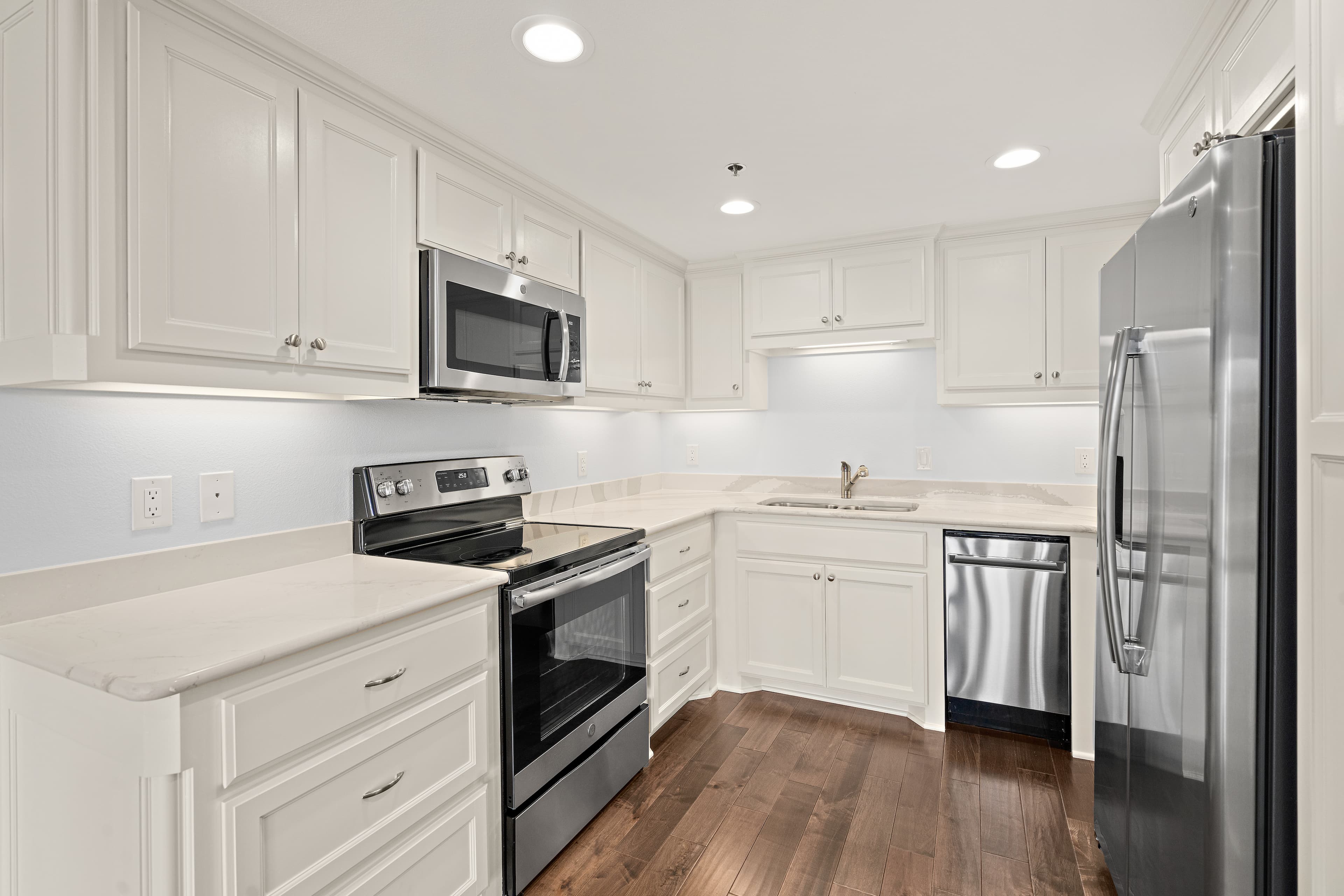 A kitchen from the Carter floor plan.